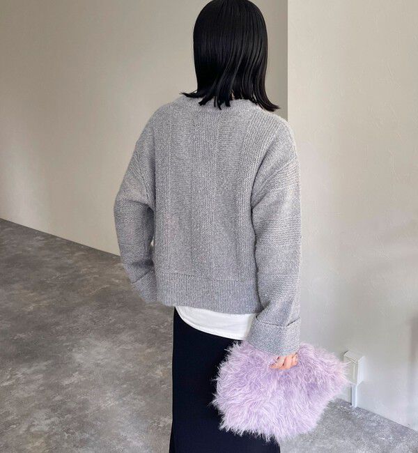 fredy emue「ブークレニットVネックプルオーバー」|ニット・セーター|