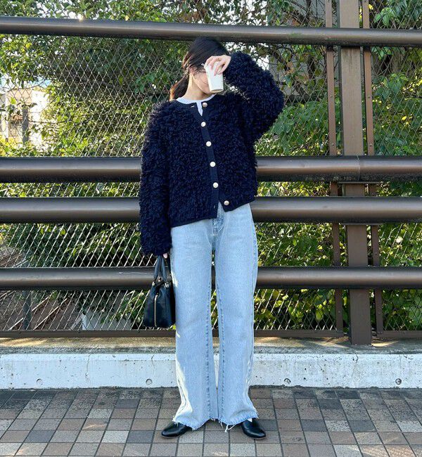 fredy emue「ニットフリンジカーディガン」|カーディガン|