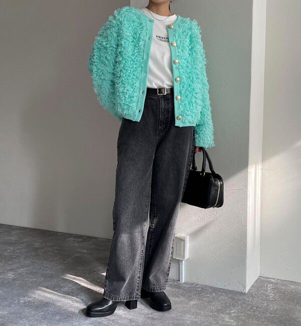 fredy emue「ニットフリンジカーディガン」|カーディガン|