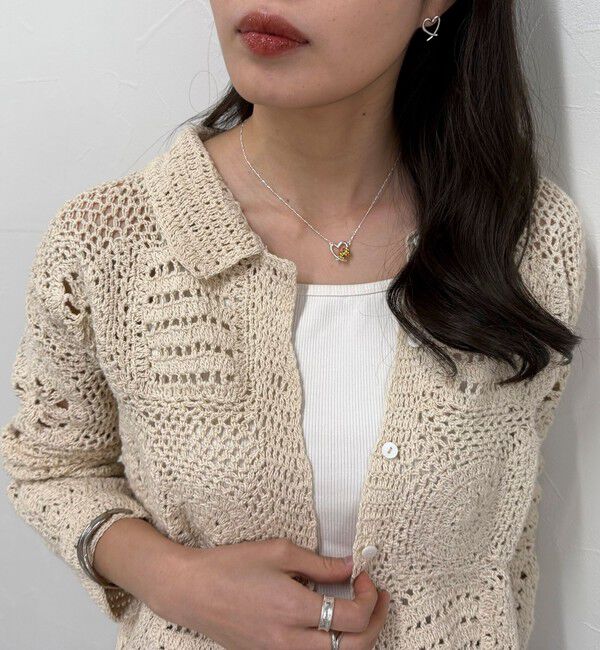fredy emue「MADE INDIA クロシェ編みカーディガン」|カーディガン|