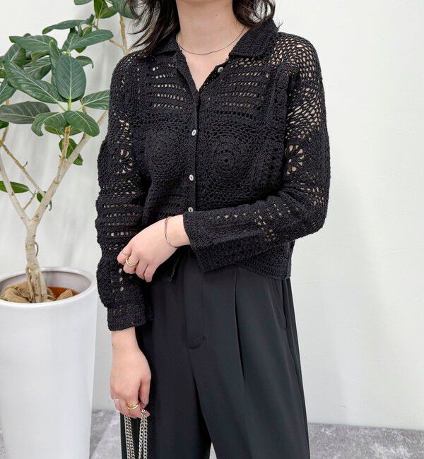 fredy emue「MADE INDIA クロシェ編みカーディガン」|カーディガン|