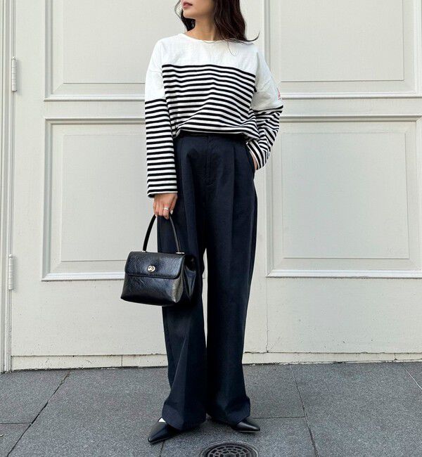 fredy emue「【低身長サイズ34有り】チノタックパンツ」|チノ|