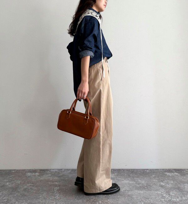 fredy emue「【低身長サイズ34有り】チノタックパンツ」|チノ|