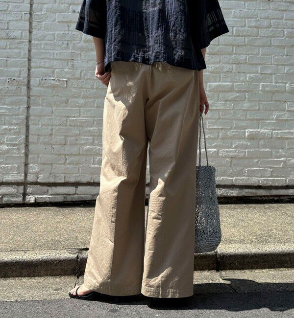 fredy emue「【低身長サイズ34有り】チノタックパンツ」|チノ|