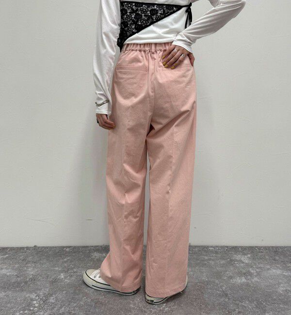 fredy emue「【低身長サイズ34有り】チノタックパンツ」|チノ|