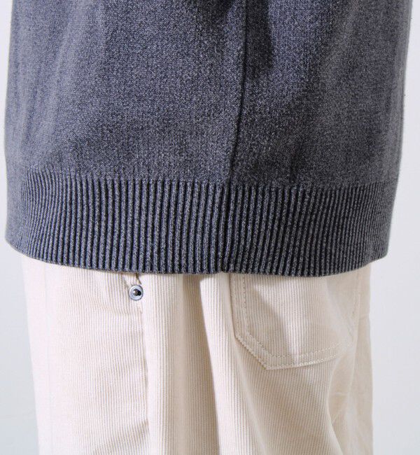 GLOSTER「【縫製が魅せる主役ディテール】表リンキングクルーニット アシッド加工」|ニット・セーター|