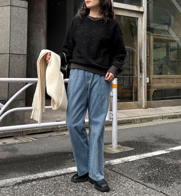 fredy emue「フレアーデニムイージーパンツ」|デニム|