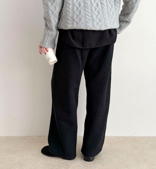 fredy emue「ブークレーウールイージーパンツ」|チノ|