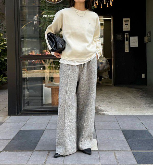 fredy emue「ブークレーウールイージーパンツ」|チノ|