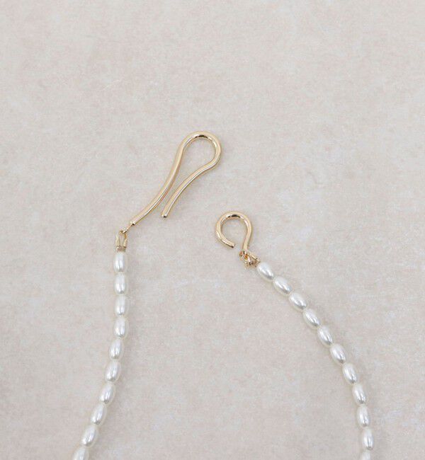 fredy emue「ライスパールフックロングネックレス」|ネックレス|