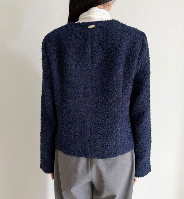 fredy emue「ノーカラーツィードジャケット」|ノーカラージャケット|