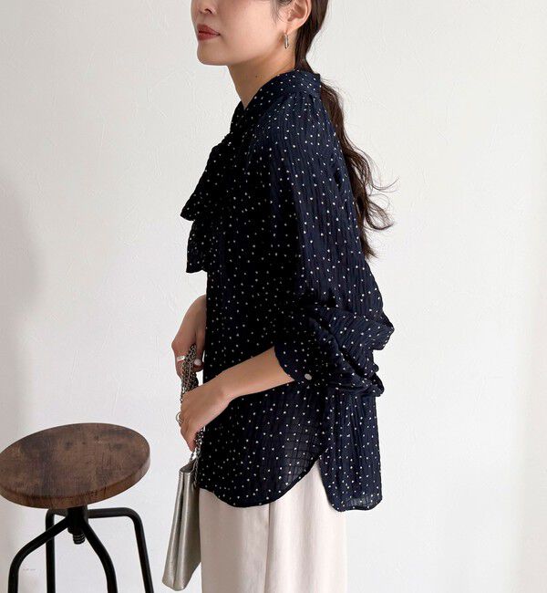 fredy emue「ハートドットボウタイブラウス」|シャツ・ブラウス|