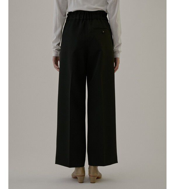 SALON adam et rope'「エコツイルスタイルアップワイドパンツ【洗える】」|チノ|