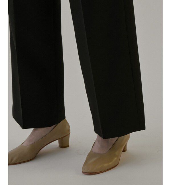 SALON adam et rope'「エコツイルスタイルアップワイドパンツ【洗える】」|チノ|