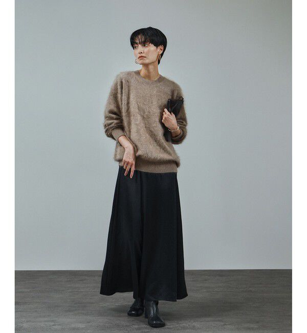 SALON adam et rope'「ブラッシュドカシミヤクルーネックニットプルオーバー」|ニット・セーター|
