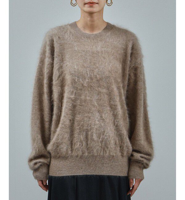 SALON adam et rope'「ブラッシュドカシミヤクルーネックニットプルオーバー」|ニット・セーター|