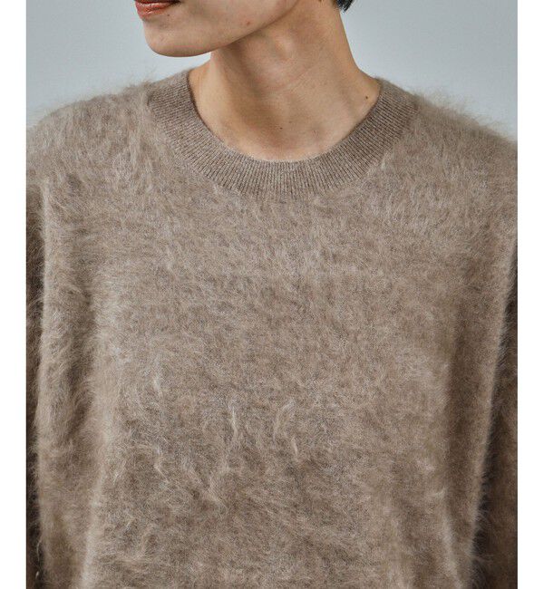 SALON adam et rope'「ブラッシュドカシミヤクルーネックニットプルオーバー」|ニット・セーター|