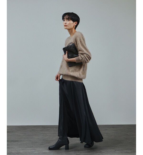 SALON adam et rope'「ブラッシュドカシミヤクルーネックニットプルオーバー」|ニット・セーター|