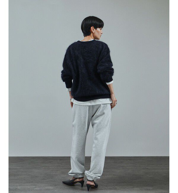 SALON adam et rope'「ブラッシュドカシミヤクルーネックニットプルオーバー」|ニット・セーター|