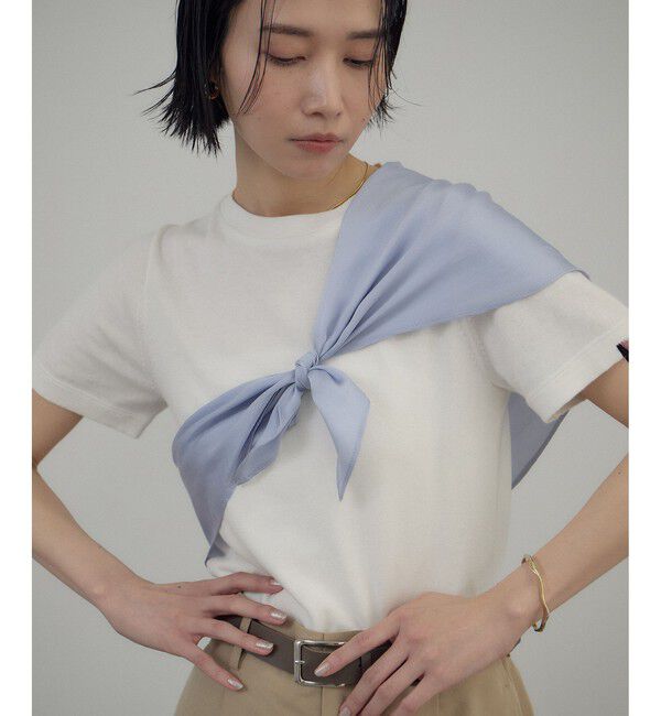 SALON adam et rope'「【J'aDoRe・店舗限定】【extreme cashmere（エクストリーム・カシミア）】tina ニットTシャツ」|ニット・セーター|