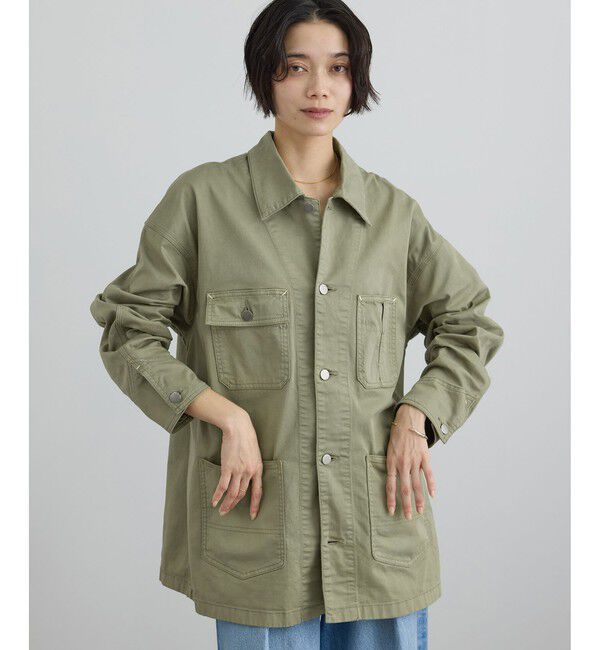 SALON adam et rope'「【WEB・一部店舗限定】ブロークンツイルカバーオール」|その他|