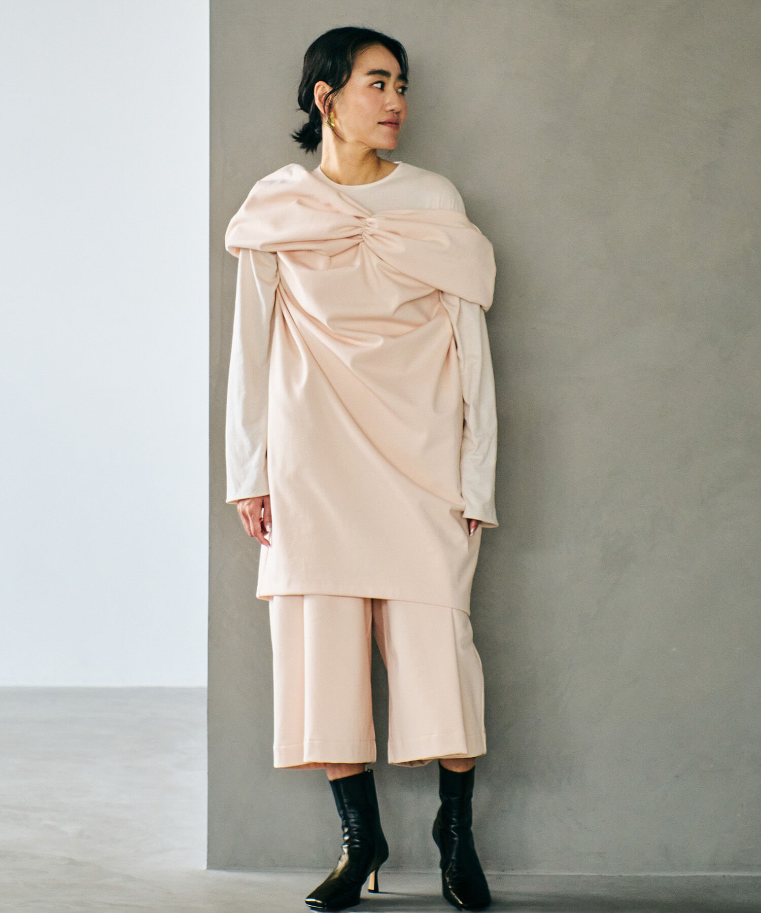 ROPE「【A-GIRL'S&times;ROPE' BY AYA KANEKO】Vスウェットチュニック【メディア掲載】」|Tシャツ・カットソー|