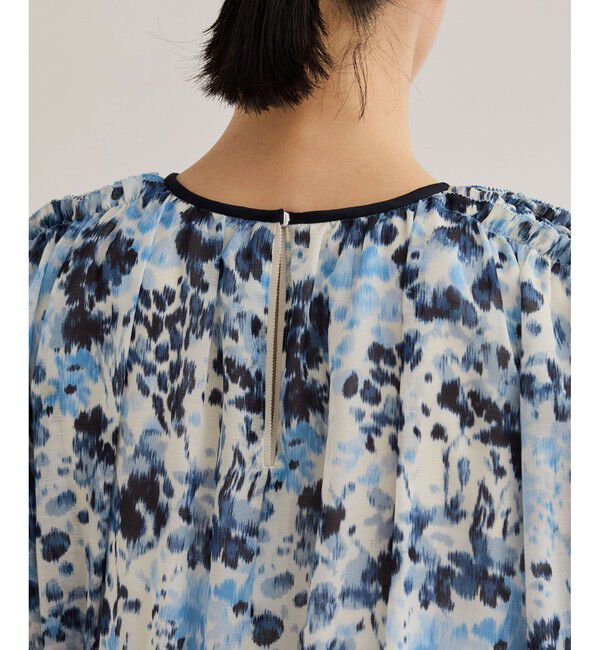 ROPE「フェイディドフラワープリント・無地ドレス/洗える」|ワンピース|