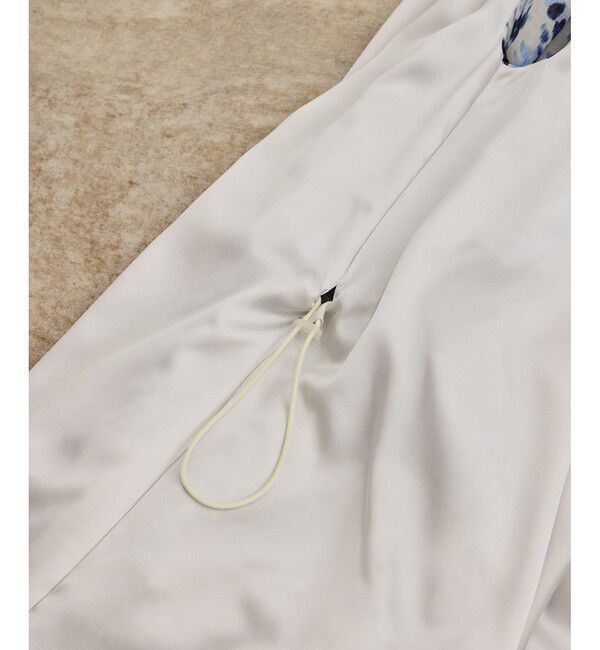 ROPE「フェイディドフラワープリント・無地ドレス/洗える」|ワンピース|