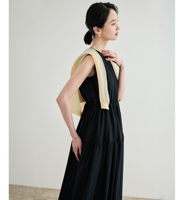 ROPE「フェイディドフラワープリント・無地ドレス/洗える」|ワンピース|