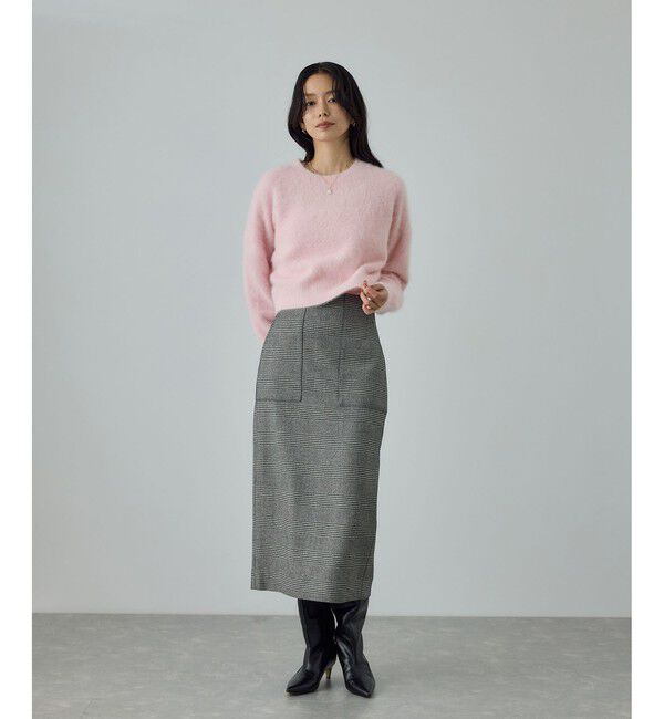 ROPE「フォックスカシミヤニットプルオーバー/イージーケア・アンサンブル対応」|ニット・セーター|