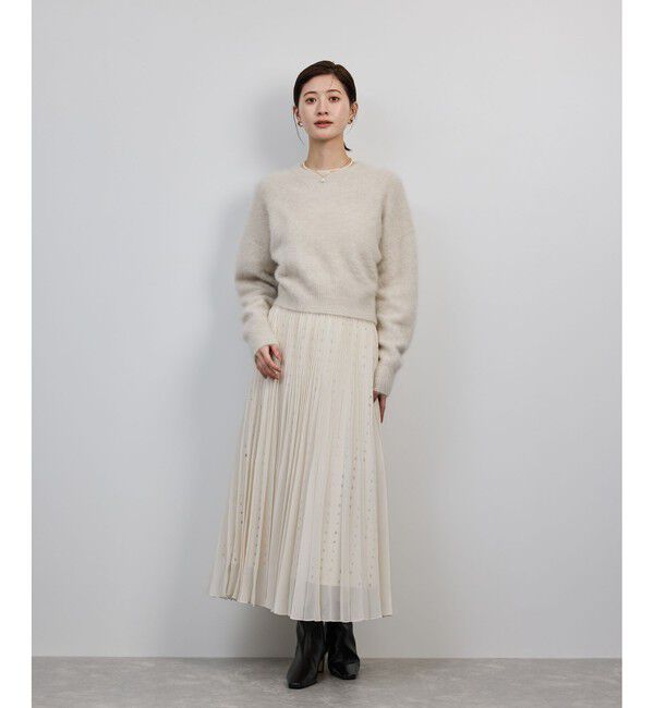 ROPE「フォックスカシミヤニットプルオーバー/イージーケア・アンサンブル対応」|ニット・セーター|