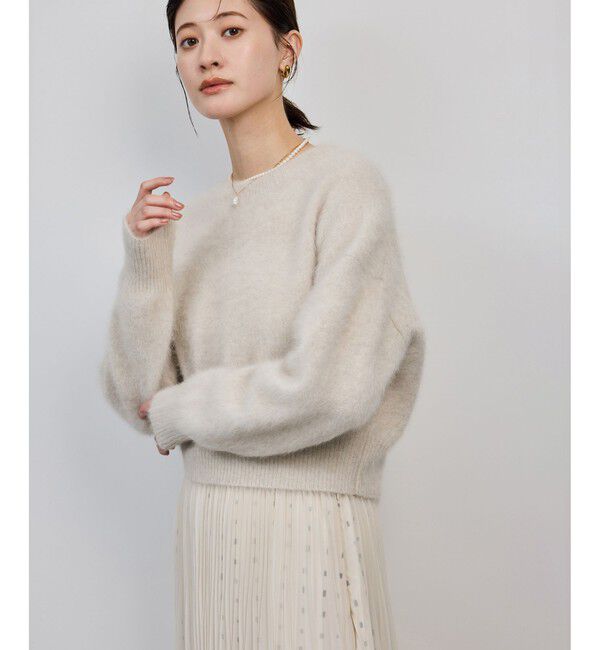 ROPE「フォックスカシミヤニットプルオーバー/イージーケア・アンサンブル対応」|ニット・セーター|