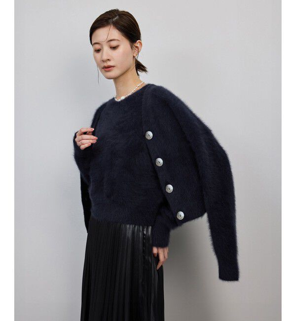 ROPE「フォックスカシミヤニットプルオーバー/イージーケア・アンサンブル対応」|ニット・セーター|