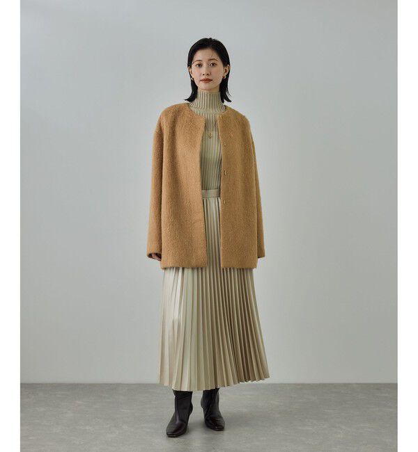 ROPE「ウールモヘヤノーカラーミドル丈コート」|その他|