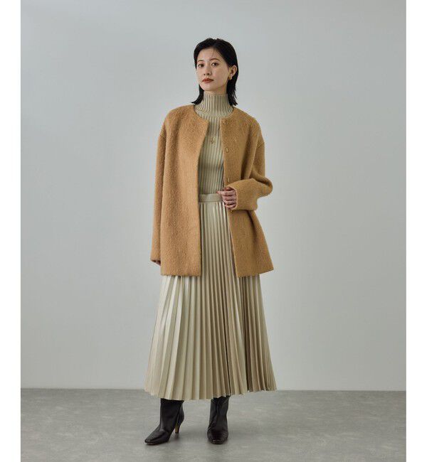 ROPE「ウールモヘヤノーカラーミドル丈コート」|その他|