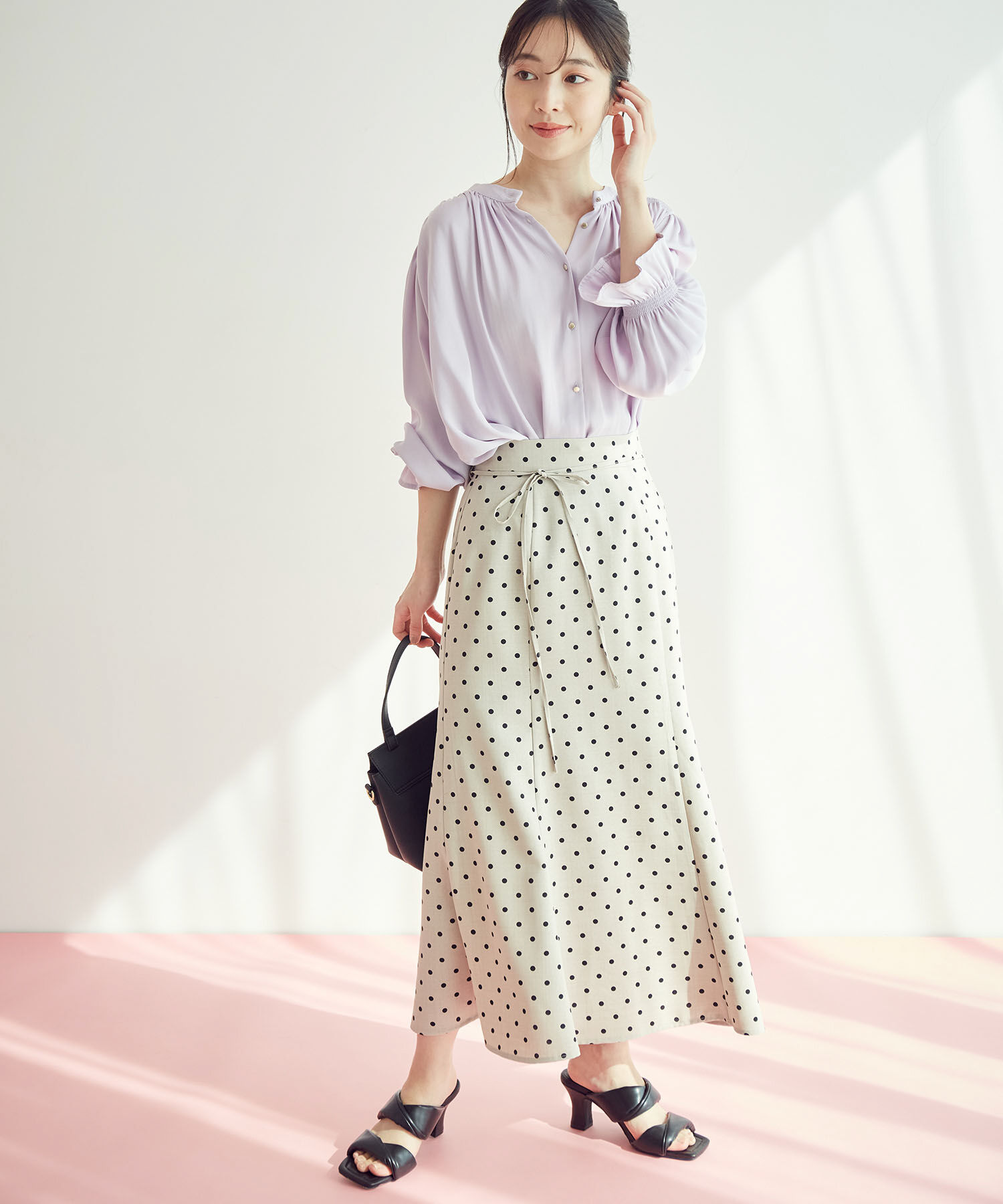 VIS「【一部サイズ公式サイト・直営店舗限定】リネンライクマーメイドスカート【sustainable】」|スカート|