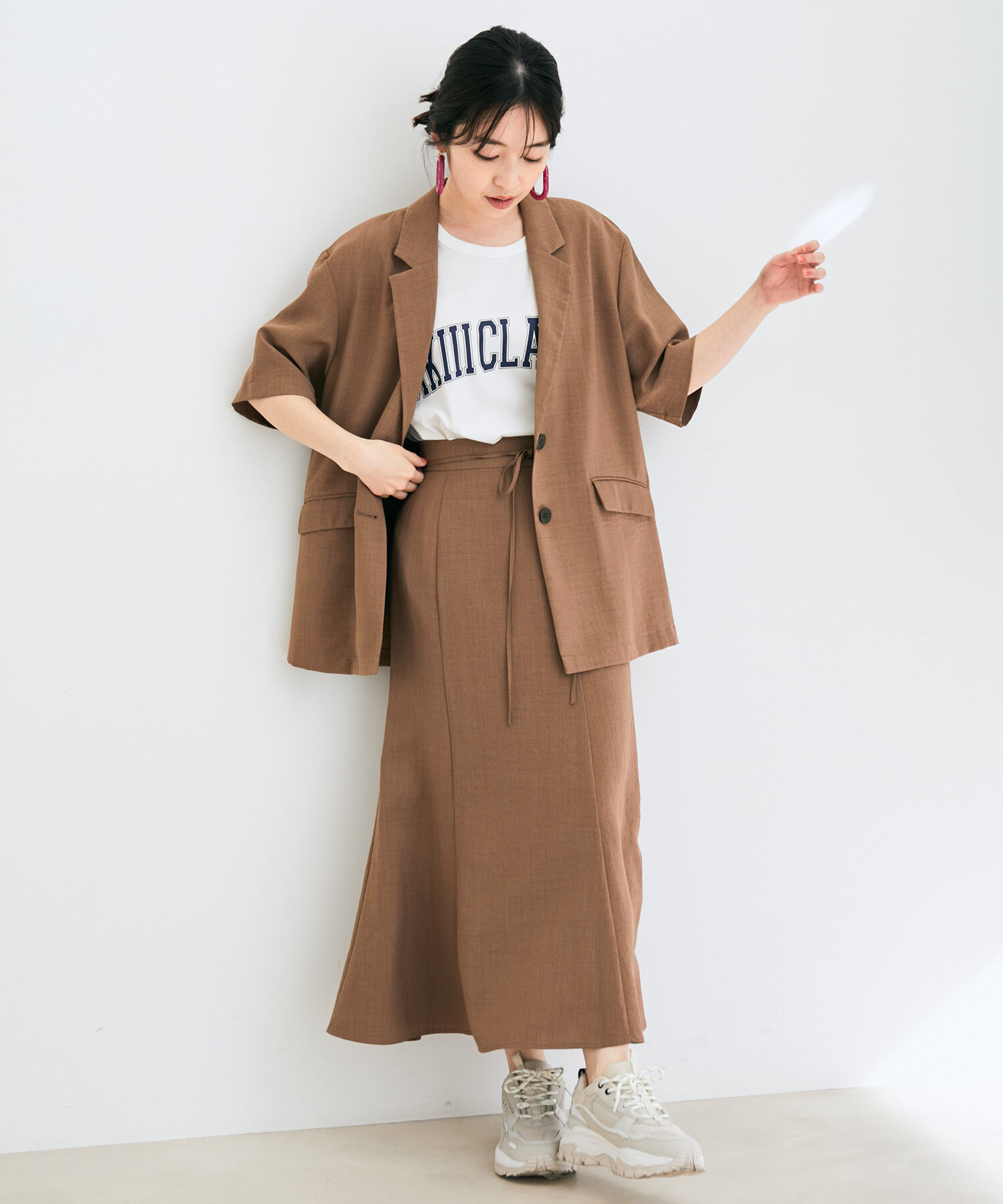 VIS「【一部サイズ公式サイト・直営店舗限定】リネンライクマーメイドスカート【sustainable】」|スカート|