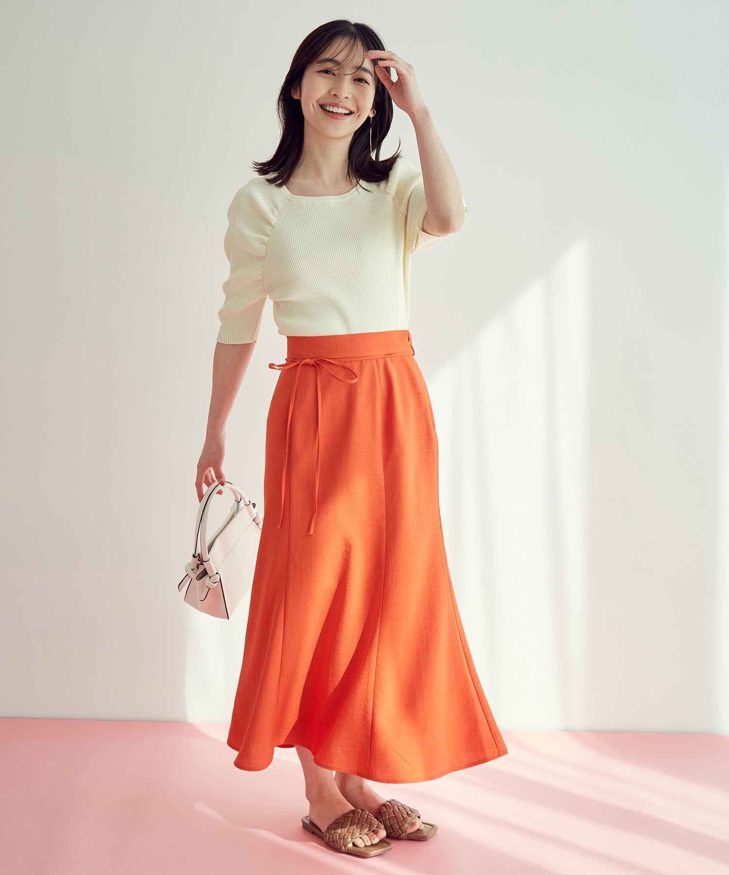 VIS「【一部サイズ公式サイト・直営店舗限定】リネンライクマーメイドスカート【sustainable】」|スカート|