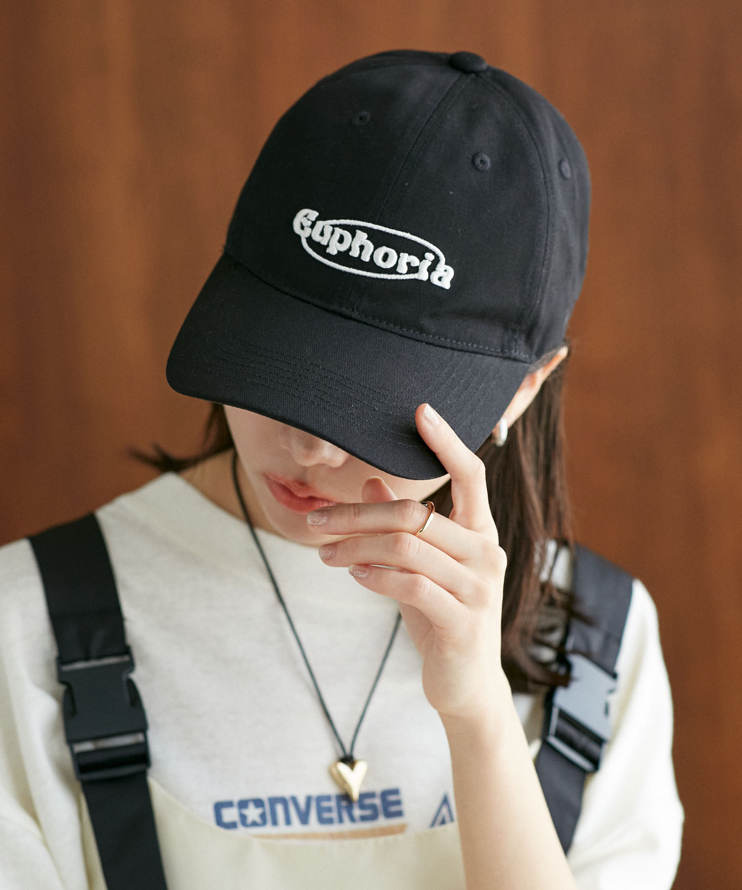 VIS「刺繍ロゴキャップ」|キャップ・キャスケット|ブラック(01)