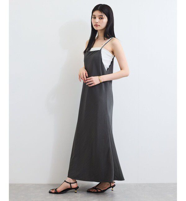 VIS「バイヤス仕立てナローキャミワンピース」|ワンピース|