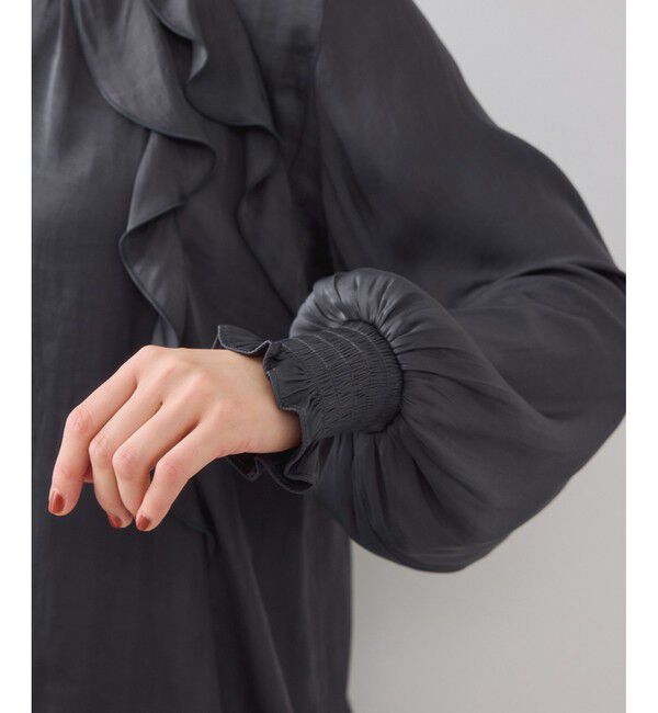 VIS「割線フリルブラウス/イージーケア」|シャツ・ブラウス|