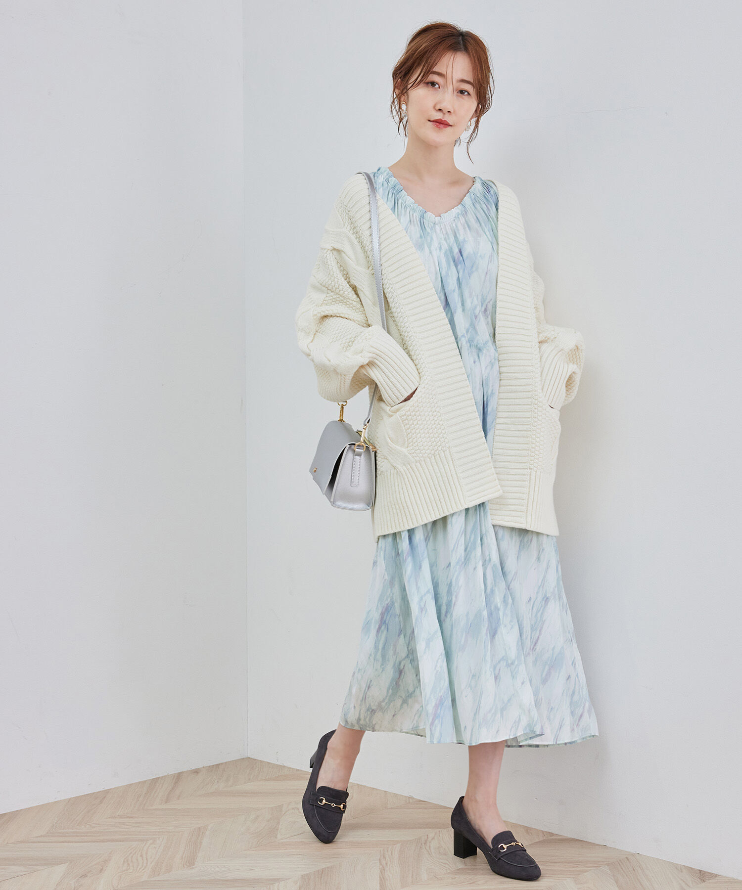 Rope&rsquo;Picnic「【一部店舗限定】【Mon E&rsquo;toile/モンエトワール】ストーンプリントギャザーDRESS」|ドレス|