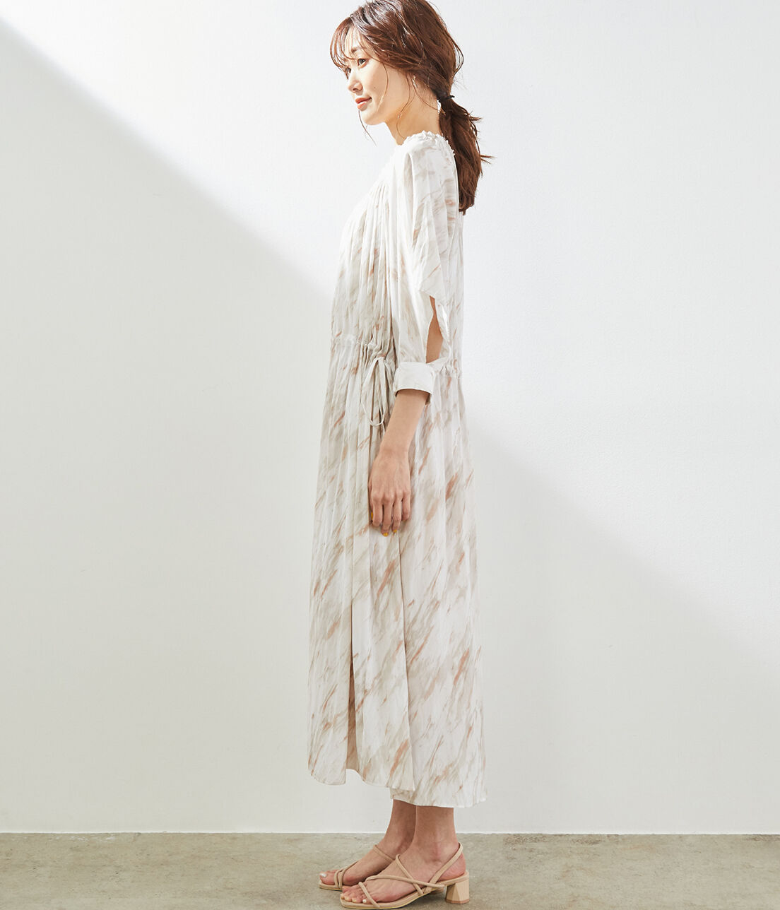 Rope&rsquo;Picnic「【一部店舗限定】【Mon E&rsquo;toile/モンエトワール】ストーンプリントギャザーDRESS」|ドレス|