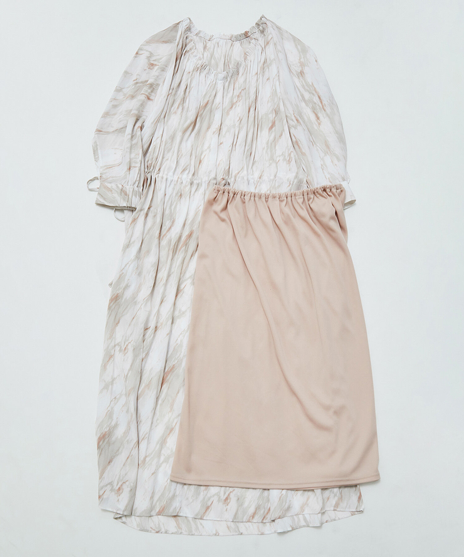 Rope&rsquo;Picnic「【一部店舗限定】【Mon E&rsquo;toile/モンエトワール】ストーンプリントギャザーDRESS」|ドレス|