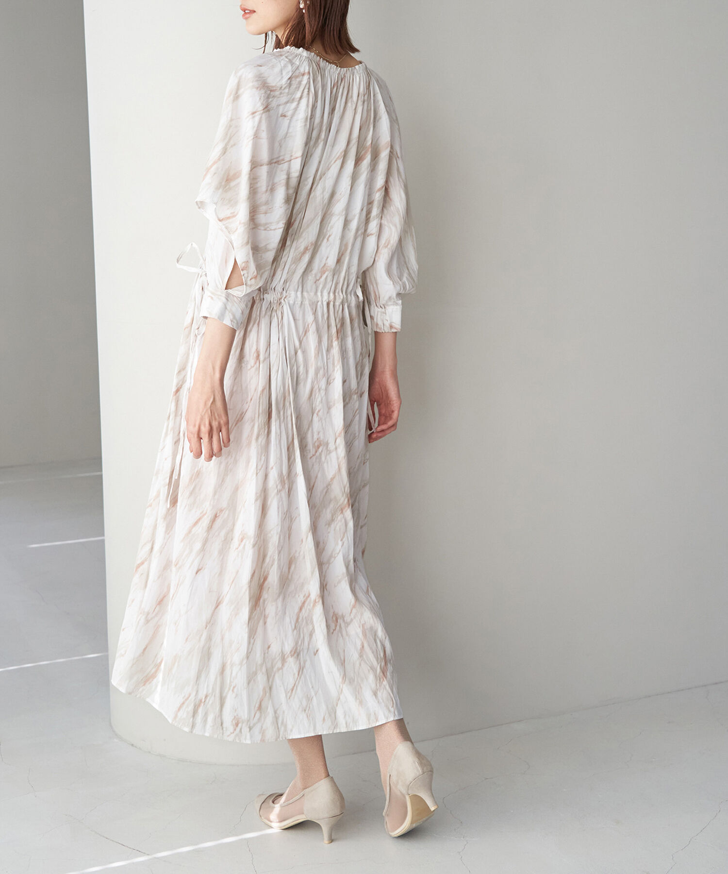 Rope&rsquo;Picnic「【一部店舗限定】【Mon E&rsquo;toile/モンエトワール】ストーンプリントギャザーDRESS」|ドレス|