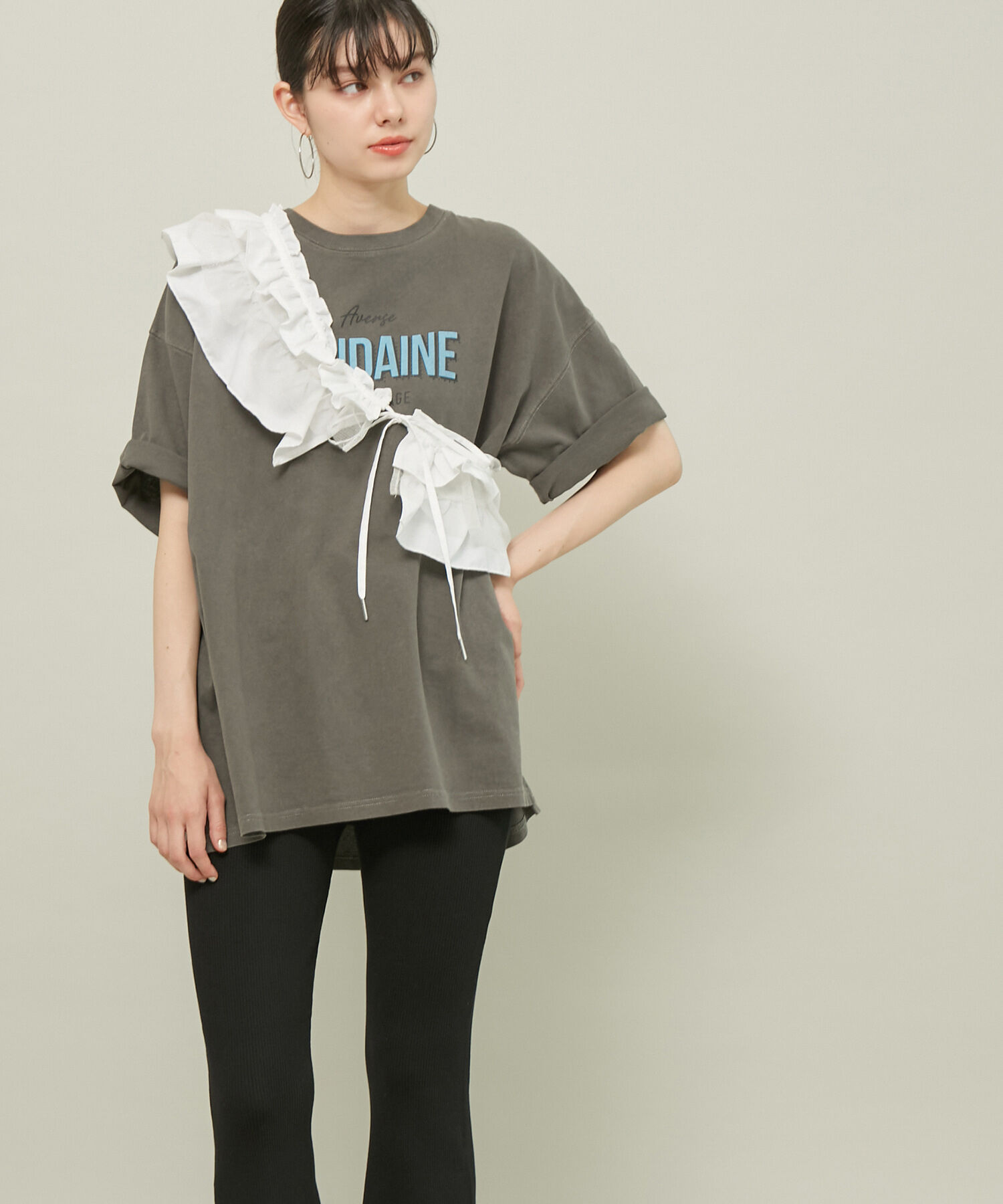 ROPE' PICNIC R「ラメチュールドッキングフリルビスチェ/リンクコーデ」|マフラー|