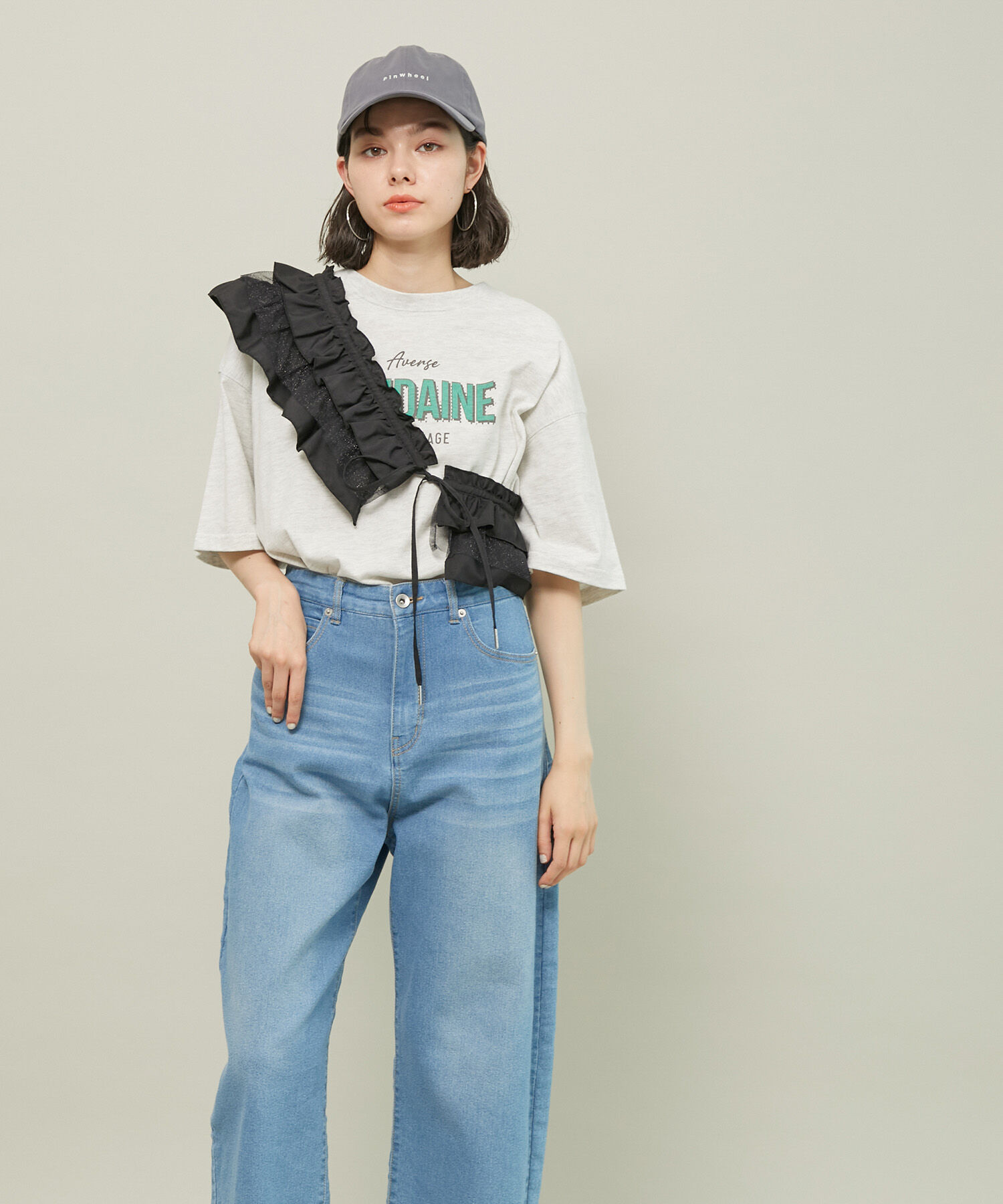 ROPE' PICNIC R「ラメチュールドッキングフリルビスチェ/リンクコーデ」|マフラー|