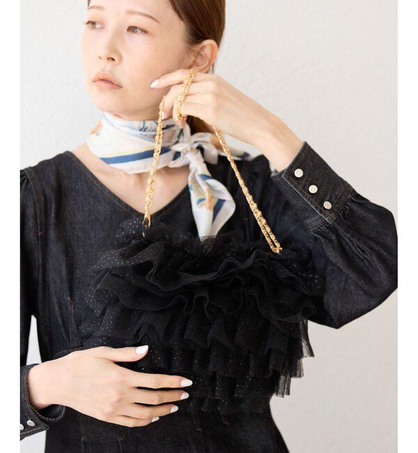 ROPE PICNIC PASSAGE「キラキラシアーフリルチェーンショルダーバッグ」|ショルダー・メッセンジャー|