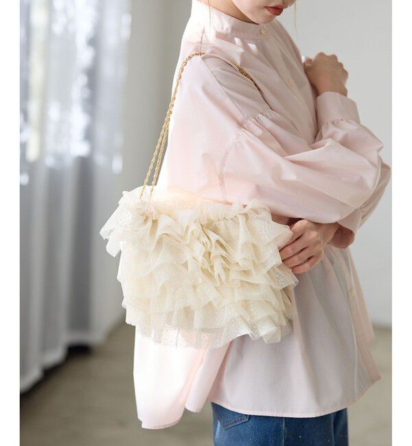 ROPE PICNIC PASSAGE「キラキラシアーフリルチェーンショルダーバッグ」|ショルダー・メッセンジャー|