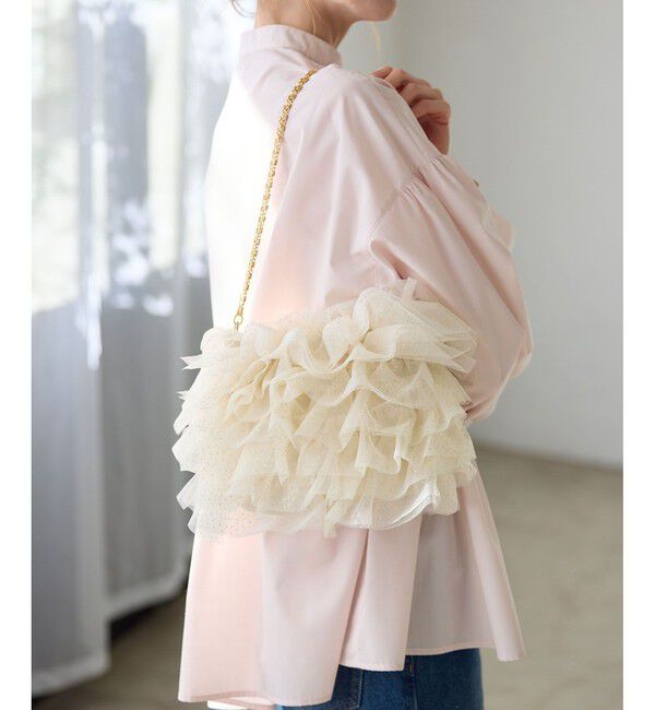 ROPE PICNIC PASSAGE「キラキラシアーフリルチェーンショルダーバッグ」|ショルダー・メッセンジャー|